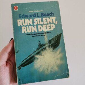 1974 Run Silent Run Deep Paperback Edward L Beach Coronet Submarine Fiction Hist